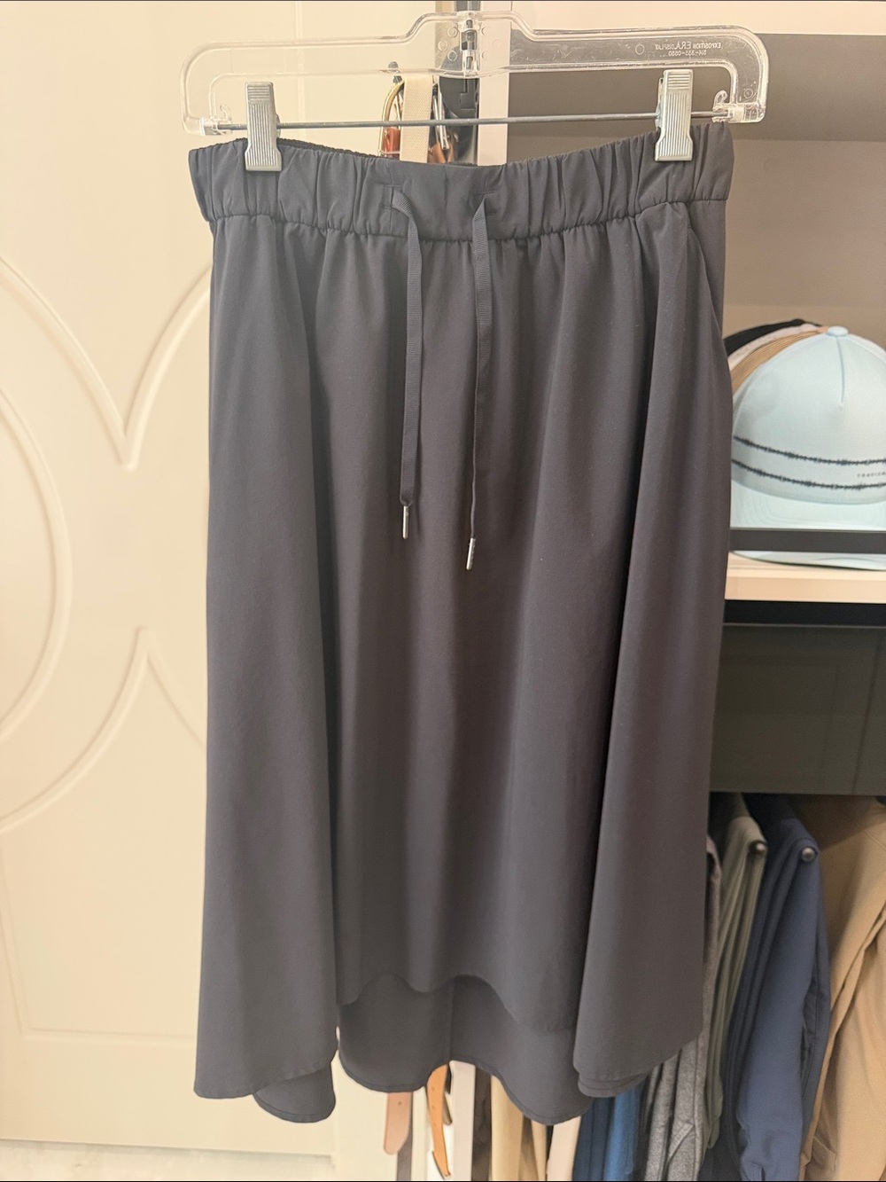lululemon athletica Black High-Low Drawstring Skirt